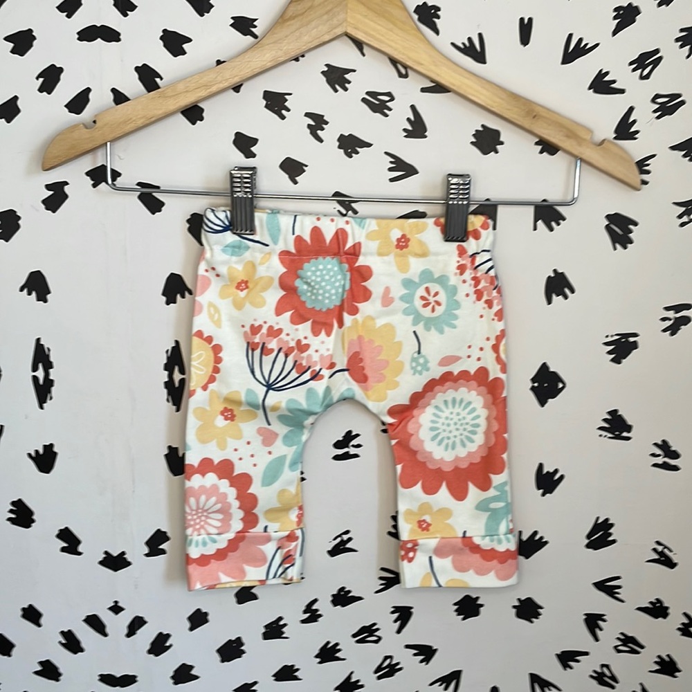 Handmade Organic Cotton Baby Leggings